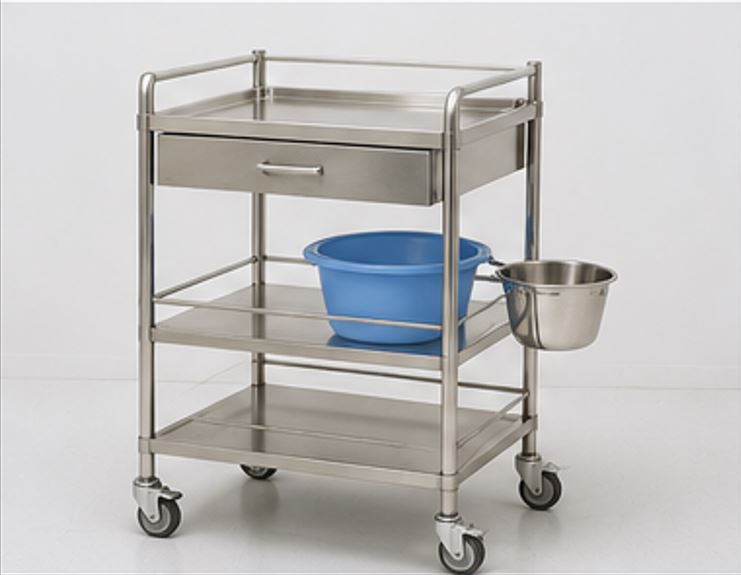 Hospital Dressing Trolley for Clinical Use - Aldvin