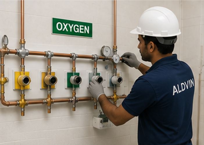 Medical Gas and Oxygen Pipeline Installation - Aldvin